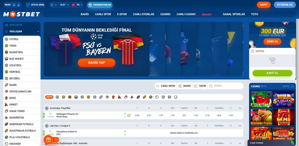 Mostbet bonus təklifləri